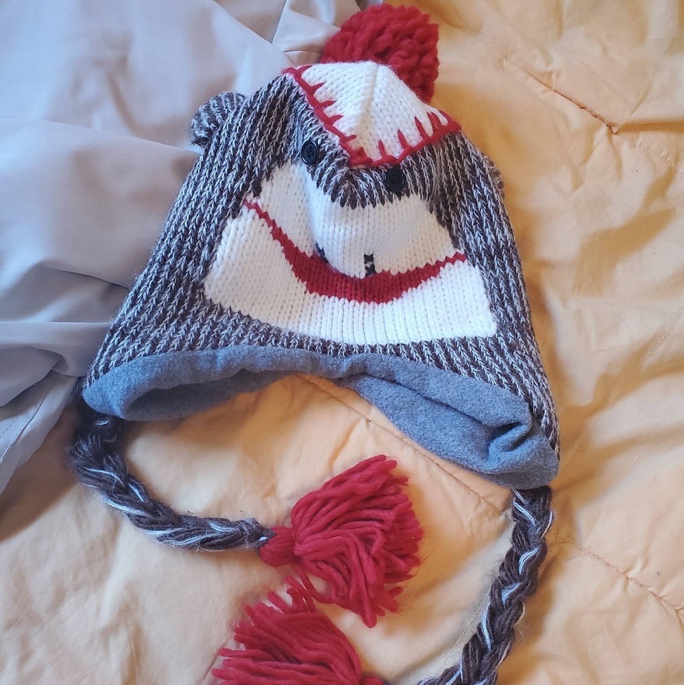Sock Monkey Winter Hat